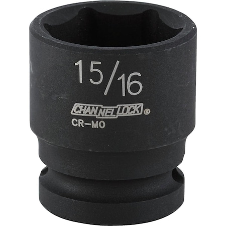 Channellock 1/2 In. Drive 15/16 In. 6-Point Shallow Standard Impact Socket 313246